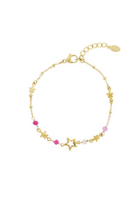 Sternenarmband "gldAURI" in rosa/pink