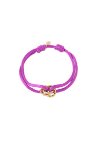 Armband "gldALEXA" in dunkellila