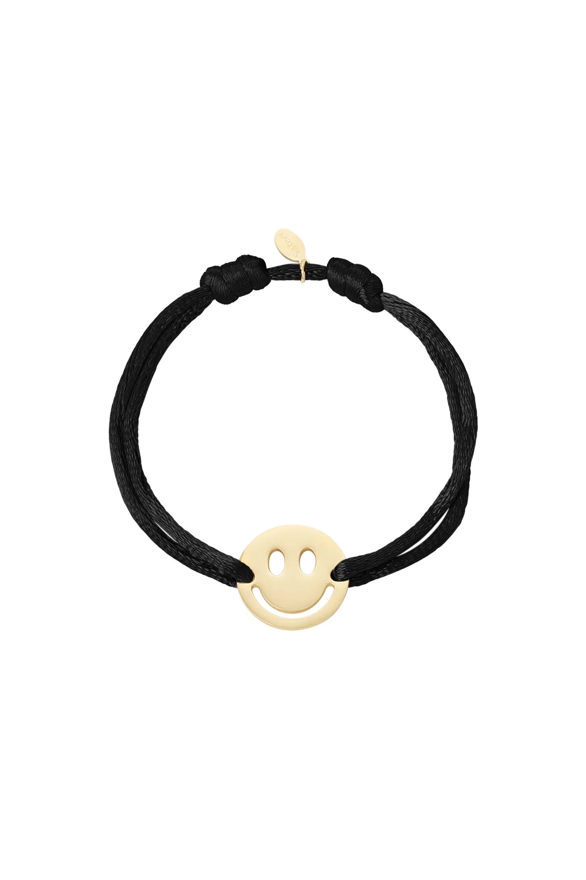 Smiley-Armband "gldMALOU" in schwarz