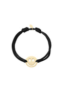 Smiley-Armband "gldMALOU" in schwarz