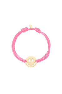 Smiley-Armband "gldMALOU" in pink