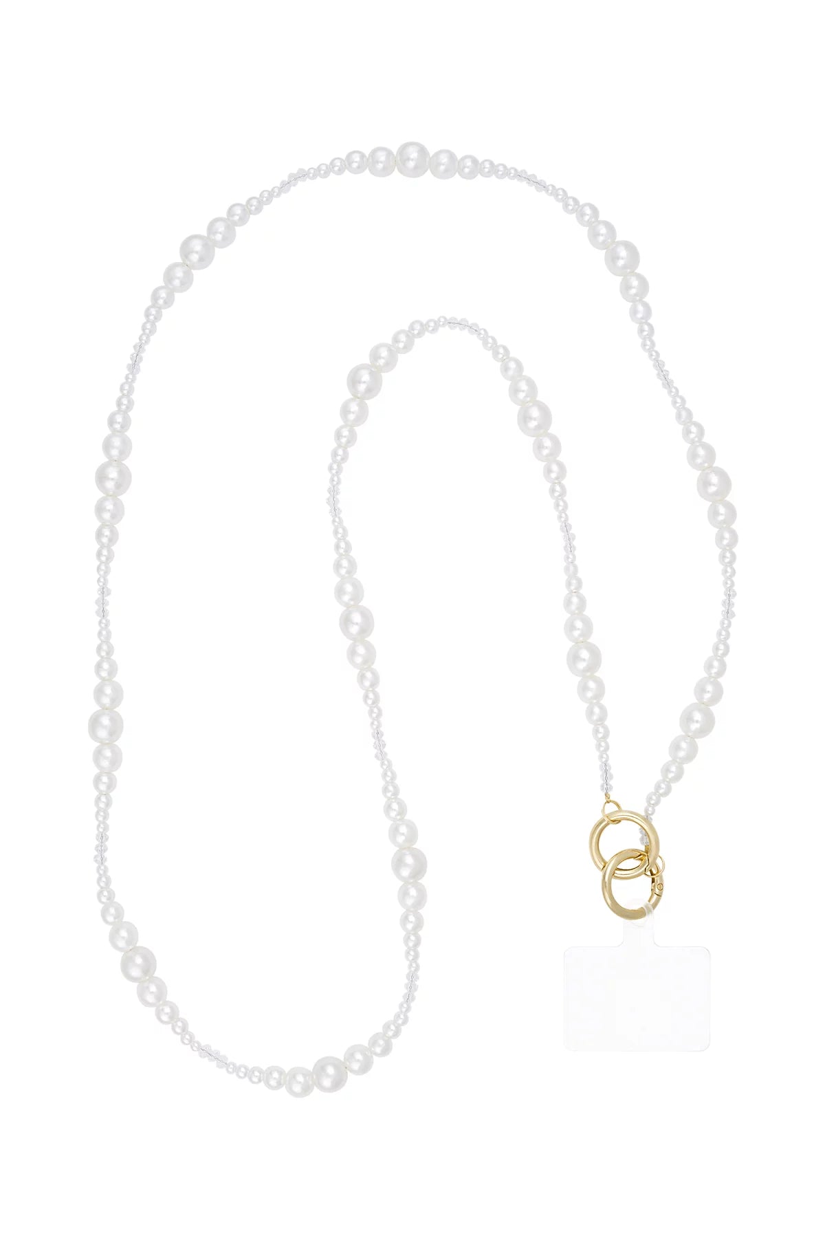 Lange Handykette "gldSENA" mit Perlen