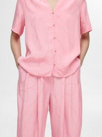 Satinhose "gldDIMITRA" in rosa aus Viskose