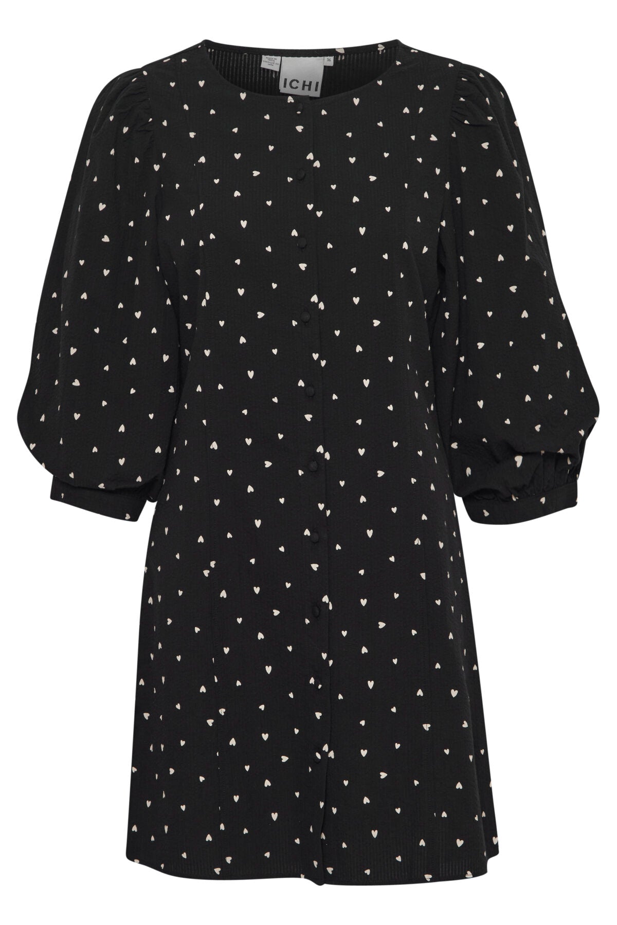 Süßes Kleid "gldQWISSA" mit weißen Herzchen