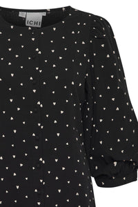 Süßes Kleid "gldQWISSA" mit weißen Herzchen