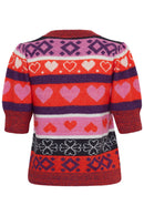 Bunter Halbarm-Strickpullover "gldEDEN"