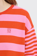 Sweatshirt "gldLULANI" in goldigen Streifen