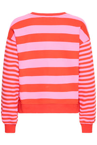 Sweatshirt "gldLULANI" in goldigen Streifen