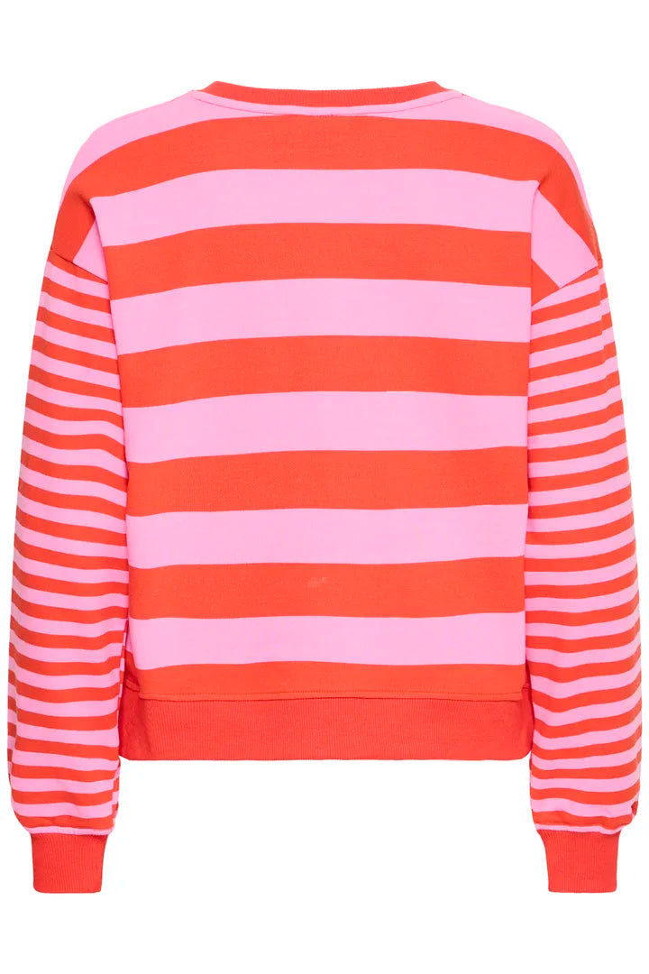 Sweatshirt "gldLULANI" in goldigen Streifen