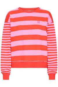 Sweatshirt "gldLULANI" in goldigen Streifen