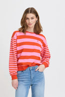 Sweatshirt "gldLULANI" in goldigen Streifen