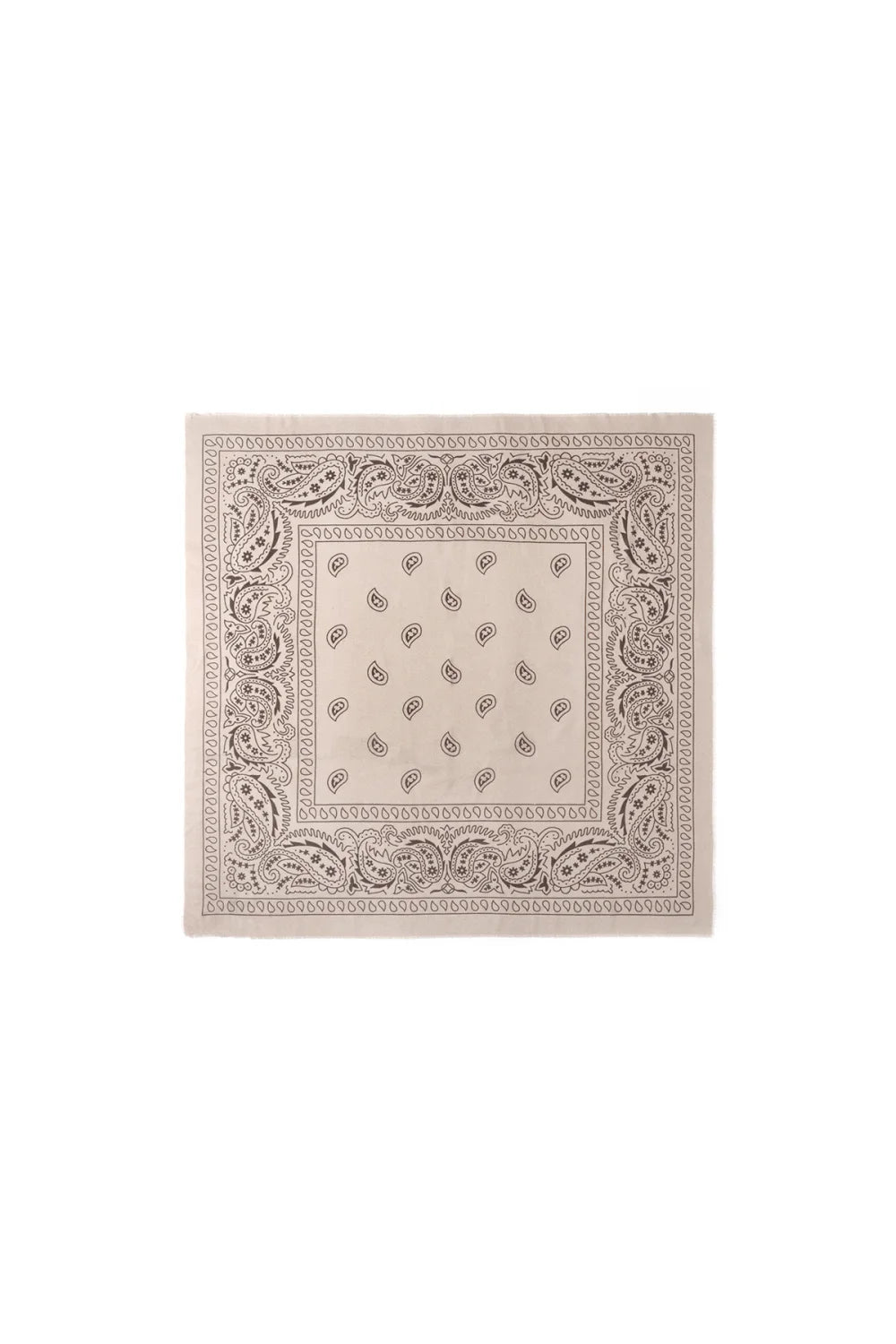 Satintuch "gldSINDY" mit Paisley Pattern in Light Brown