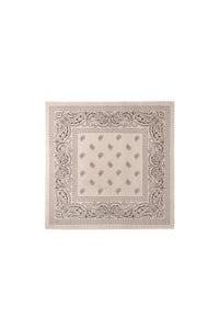 Satintuch "gldSINDY" mit Paisley Pattern in Light Brown