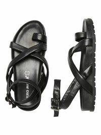 Plateau-Sandalen "gldHELO" in schwarz