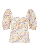 Bluse "gldNILIMA" mit Puffärmeln