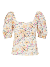 Bluse "gldNILIMA" mit Puffärmeln