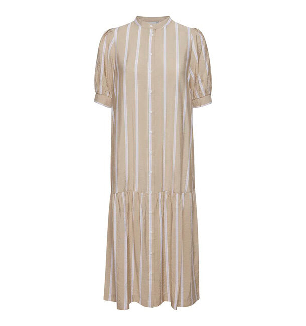 Geknöpftes Midikleid "gldELDA" mit Streifen