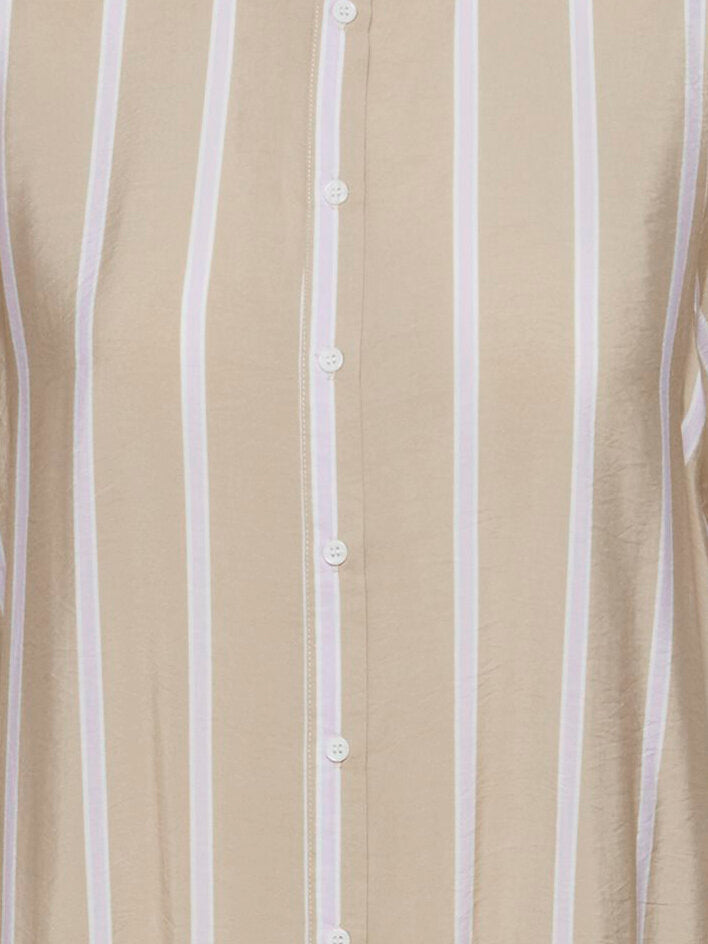 Geknöpftes Midikleid "gldELDA" mit Streifen