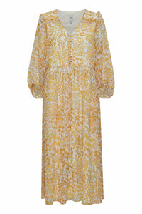 Midikleid "gldNAFUNA" mit zartem Animalprint