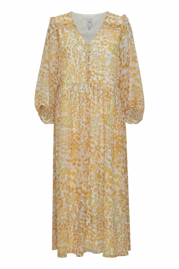 Midikleid "gldNAFUNA" mit zartem Animalprint