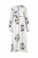 Maxi-Kleid "gldCAITRONA" mit bedrucktem Patchwork
