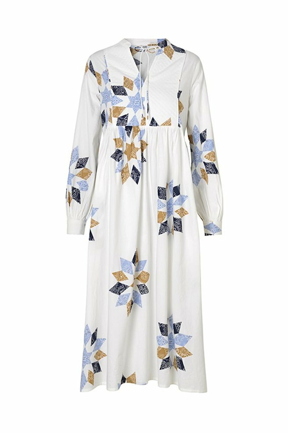 Maxi-Kleid "gldCAITRONA" mit bedrucktem Patchwork