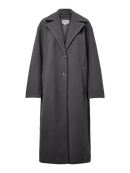 Langer Mantel "gldAMY" in Dark Grey Melange