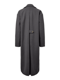 Langer Mantel "gldAMY" in Dark Grey Melange