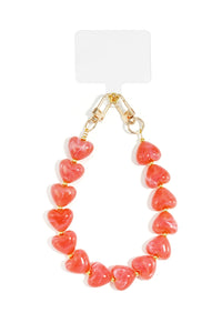 Handyanhänger "gldLINDA" in coral