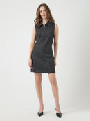 Short-Dress "gldNAOMI" in Dark Grey Melange