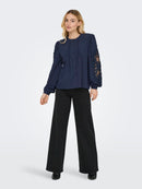 Bluse "gldCORA" in Night Sky