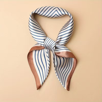 Elegantes Halstuch "gldAUDREY" mit blauen Streifen