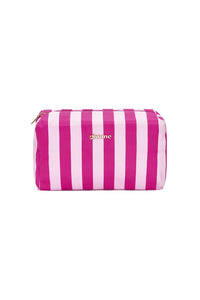 Große Make-up-Bag "gldSTRIPES" in pink/rosa