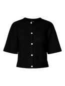 Kurzer Cardigan "gldSILLY" in schwarz