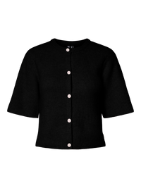 Kurzer Cardigan "gldSILLY" in schwarz