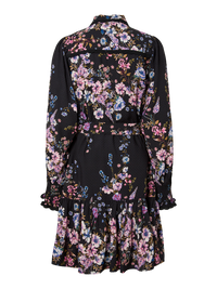 Kurzes Viskosekleid "gldTILERA" mit Blumenprint