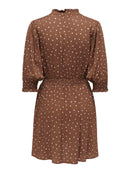 Midi-Dress "gldRAYA" in Cocoa Brown