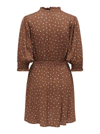 Midi-Dress "gldRAYA" in Cocoa Brown