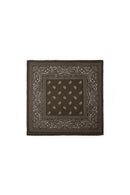 Satintuch "gldSINDY" mit Paisley Pattern in Coffee Brown