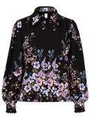 Edle Blümchenbluse "gldTILERA" in Black