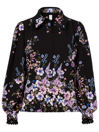 Edle Blümchenbluse "gldTILERA" in Black
