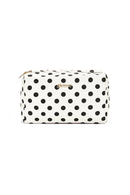 Makeup-Bag "gldLOLA" mit Polka Dots in schwarz/weiß