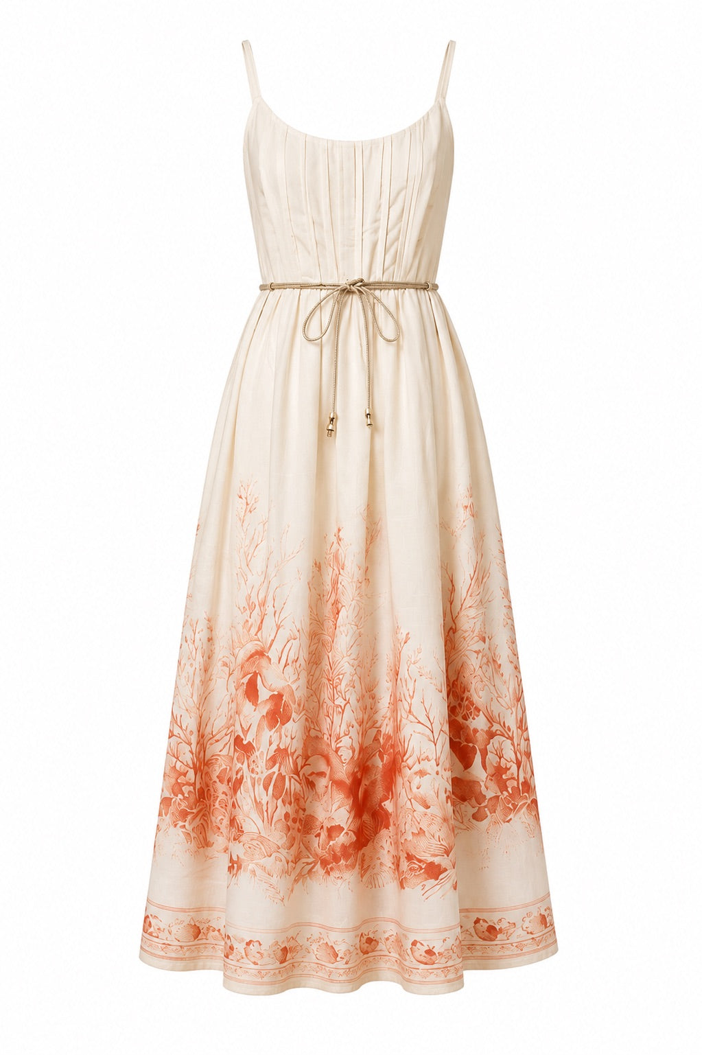 Träger-Midikleid "gldNOEMI" in creme