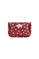 Gepunktete Makeup-Bag "gldVERA" in weinrot