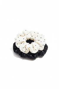 Scrunchie Polka Dots Casual in Schwarz