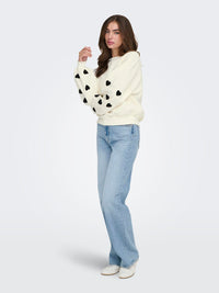 Sweater "gldMACY" in Cloud Dancer