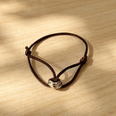 Armband „gldLOVELY“ in Braun/Silber