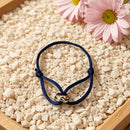 Armband „gldLOVELY“ in Dunkelblau/Silber