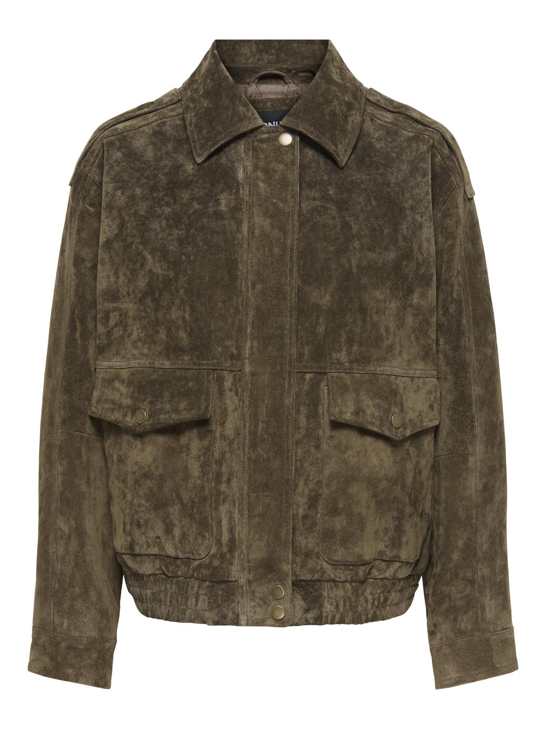 Lederjacke "gldISLA" in braun