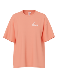 Champagne-T-Shirt "gldGRINK" in Peach Pink